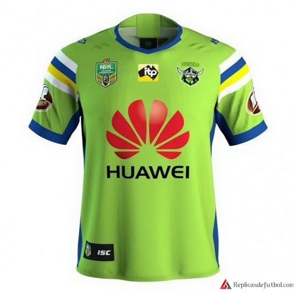 Camiseta Canberra Raiders Primera equipación 2018 Verde Rugby